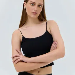 Cover Story Black Cotton Regular Fit Top-image-45