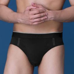 XYXX Pitch Black Cotton Regular Fit Briefs-picture-6