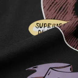 The Souled Store Black Cotton Graphic T-Shirt image 5