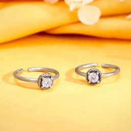 GIVA 925 Sterling Silver Toe-Rings for Women-picture-1