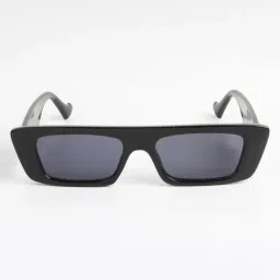 Ted Smith Black UV Protection Rectangular Unisex Sunglasses image 3