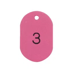 AS ONE Number Tag Small 31×45mm Numbered 80×115×175mm Styrene & PMMA Acrylic Pink, 8-6656-12 (50pcs)-picture-33