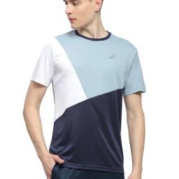 Asics Blue Regular Fit Sports T-Shirt-picture-13