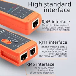 amicitools Amici Tools Wire Tracker or Cable Break Point Tester ABS Plastic Orange for RJ45 & RJ11 Up to 3 Km Range 0704ATJUOU8 image 4
