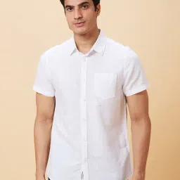 Being Human White Slim Fit Shirt-image-94
