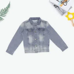 Pantaloons Junior Girls Light Blue Jacket-image-98