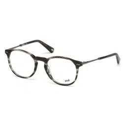 WEB EYEWEAR Grey Round Eye Frames for Men-image-77