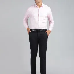 JadeBlue Black Polyester Slim Fit Solid Trouser image 4