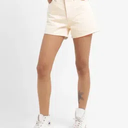 Levi's Cream Denim Shorts-picture-41