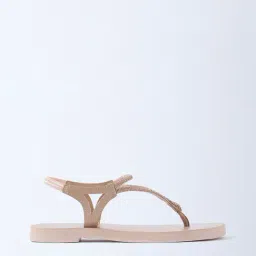LUNA BLU by Westside Light Pink Diamante-Detailed Slingback Sandals-image-98
