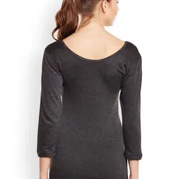 mack jonney VIMAL Women Charcoal Grey Thermal Top image 3