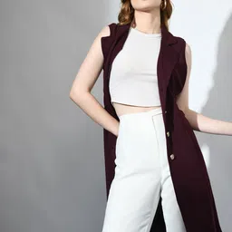 IUGA Longline Button Shrug image 4