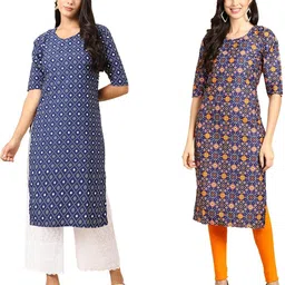 Ethnic basket Women Multicoloured Kurtas-picture-37