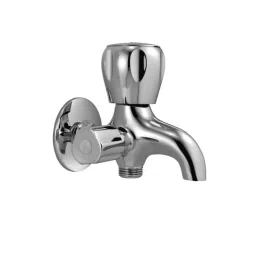 Essco by Jaquar SQT-CHR-512ANKN Silver Stainless Steel 2 Way Bib Cock image 2