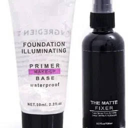 ClubBeauty Most Beautiful Trending Fixer combo with Primer Foundation Luxury Primer - 150 ml (Transparent) image 1