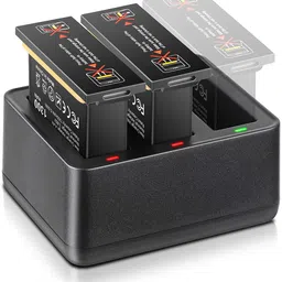 Yantralay 3-Channel Battery Charger for DJI Osmo Action Camera - Type C Interface, Smart Charging, Complete Package image 3