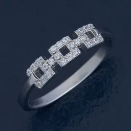 Kushal's Fashion Jewellery 92.5 Pure Silver Rhodium-Plated Zircon Party Finger Ring-picture-30