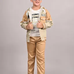 BAESD Boys Printed Round Neck T-Shirt With Trousers & Jacket-picture-46