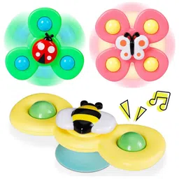 FunBlast Fidget Baby Spinner Toy  Pack of 3 Random Color & Design (Bugspin)-image-28