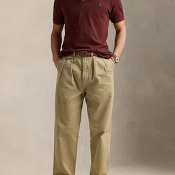 Polo Ralph Lauren Men The Iconic Mesh Solid Polo Collar Casual Shirt-image-34