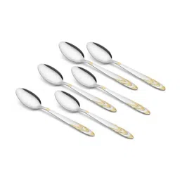 FnS Magna Silver & Gold Stainless Steel Baby Spoon - Set of 6-image-66