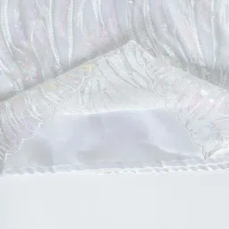 Bella Moda Kids White Self Pattern Dress image 5