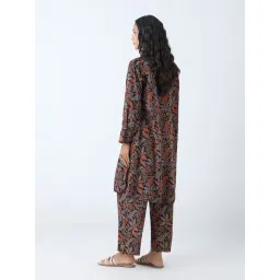 Utsa by Westside Maroon Nature-Inspired Straight Kurta image 2