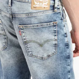 Levi's 502 Blue Regular Fit Denim Shorts image 5