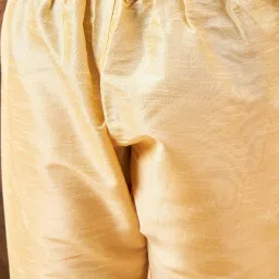 VASTRAMAY Boys Gold & Maroon Self Full Sleeves Kurta Sets image 5