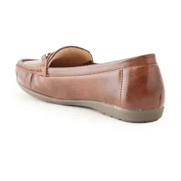 Scentra Women's Tan Casual Loafers image 5