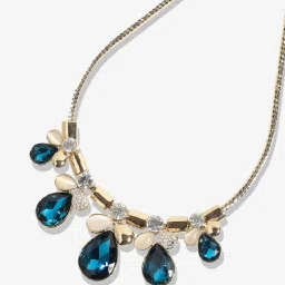 Sohi Multicolour Designer Statement Stones Necklace image 5