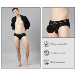 Force NXT Multicolored Cotton Regular Fit Briefs - Pack Of 3 image 5