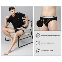 Force NXT Blue & Green Cotton Regular Fit Briefs - Pack Of 2 image 5