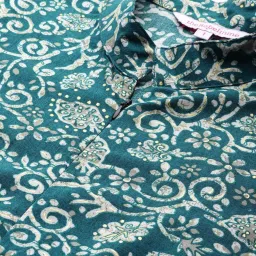 theRebelinme Teal Floral Print Plus Size Jumpsuit image 5