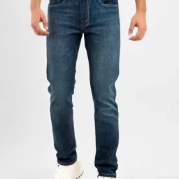 Levi's Mid Indigo Slim Tapered Fit Jeans-image-9