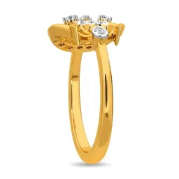 Kisna Diamond & Gold Jewellery Jordan 14k (585) Diamond & Gold Ring For Women image 5