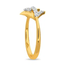 Kisna Diamond & Gold Jewellery Abbie 14k (585) Diamond & Gold Ring For Women image 5