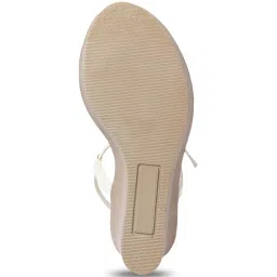 Carlton London Women's White Ankle Strap Sandals image 5