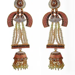 VATSALYA creation Gold-Plated Alloy Earrings-image-91