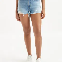 Levi's Mildew Blue Denim Shorts-image-4