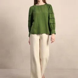 Vero Moda Green Regular Fit Top image 5