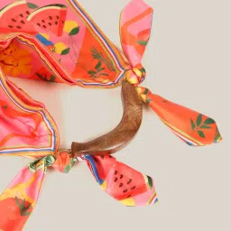 Hats Off Accessories Pink Savanna Bloom Printed Medium Scarf Cloth Bag image 5