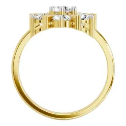 Sparkles Lab Grown Diamond 14k (585) Yellow Gold Ring for Women image 2
