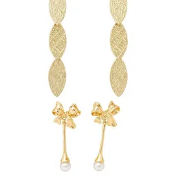 KRISHA CREATION Women Geometric Drop Earrings-image-3