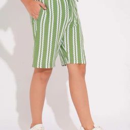 Jack & Jones Junior Boys Peat Cotton Striped Shorts-picture-0