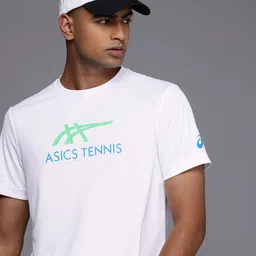 ASICS Brand Logo Printed Rapid-Dry Tennis T-shirt-image-45