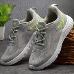 Asian Kids Grey Running Shoes-picture-20