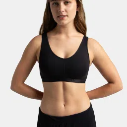 Jockey ES04 Women's Wirefree Padded Super Combed Cotton Full Coverage Sleep Bra image 5