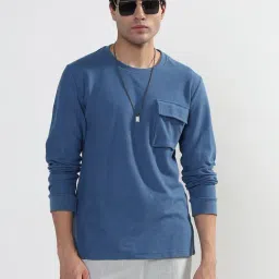 showoffff Showoff Blue Cotton Regular Fit T-Shirt-picture-13