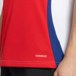 Adidas Red 100% Polyester Slim PrintedJerseys image 5